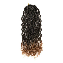 Goddess Locs Crochet Hair Wave Curly Faux Locs Braids