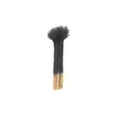 Human Hair Dreadlock Braids with Fluffy Ends 10 Strands Pack