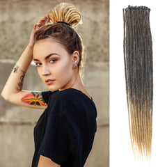 Darkest Brown Dreadlocks Extensions 22 Inch Synthetic Crochet Braided Hair