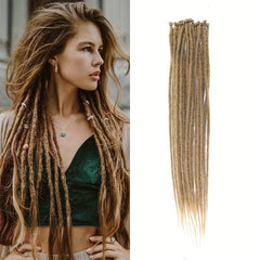 Darkest Brown Dreadlocks Extensions 22 Inch Synthetic Crochet Braided Hair