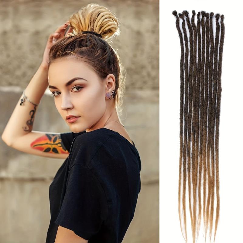 Darkest Brown Dreadlocks Extensions 22 Inch Synthetic Crochet Braided Hair