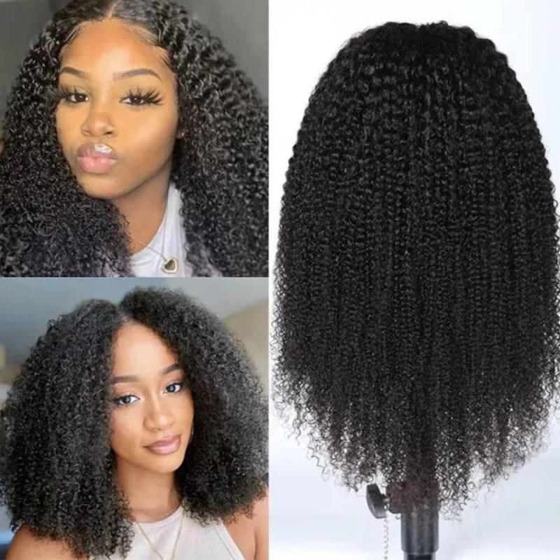 Brazilian Glueless Curly U Part Wigs 180 Density