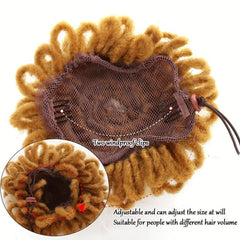 Synthetic Dreadlock Hair Bun Ponytail Extension Afro Puff Chignon