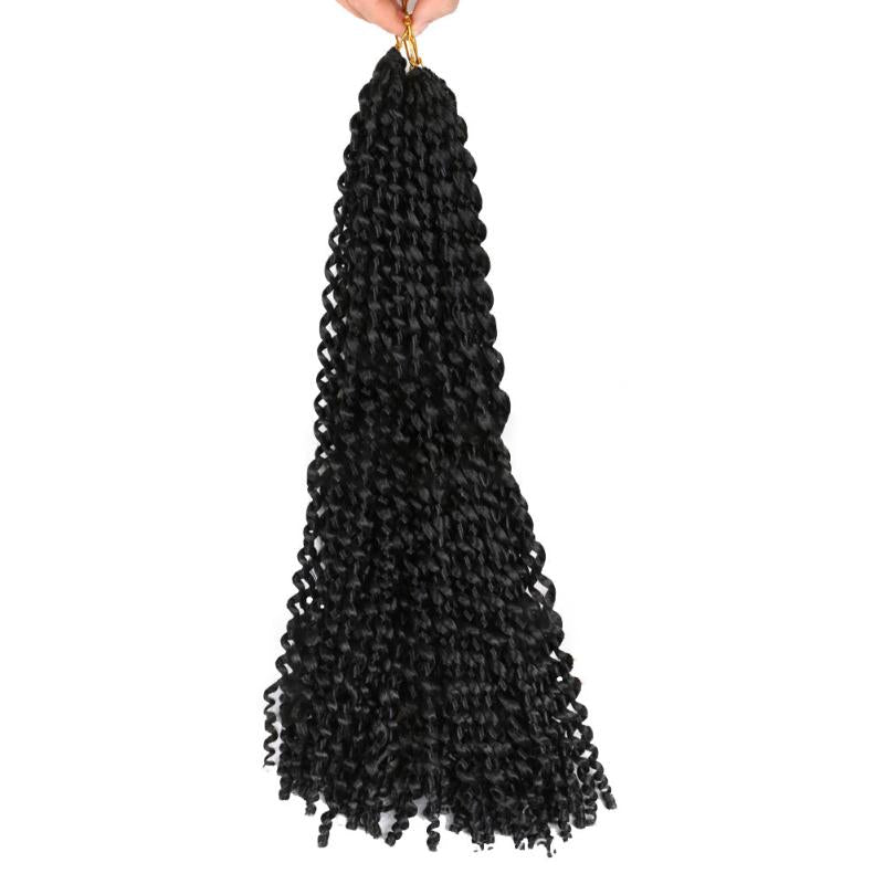18in Water Wave Crochet Hair Extensions for Women Bohemian Synthetic Hair