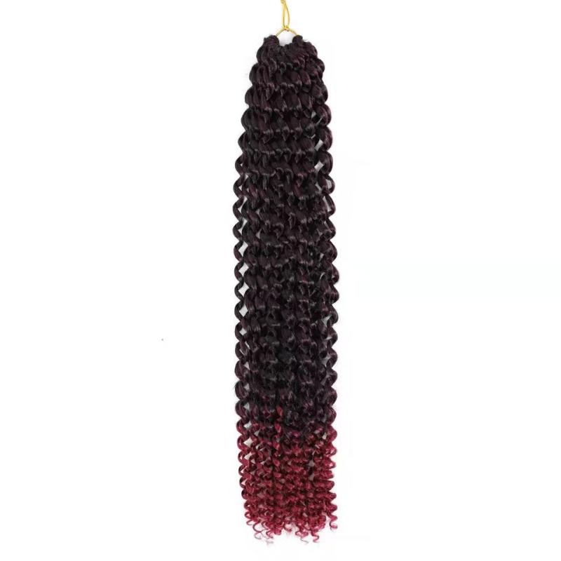18in Water Wave Crochet Hair Extensions for Women Bohemian Synthetic Hair