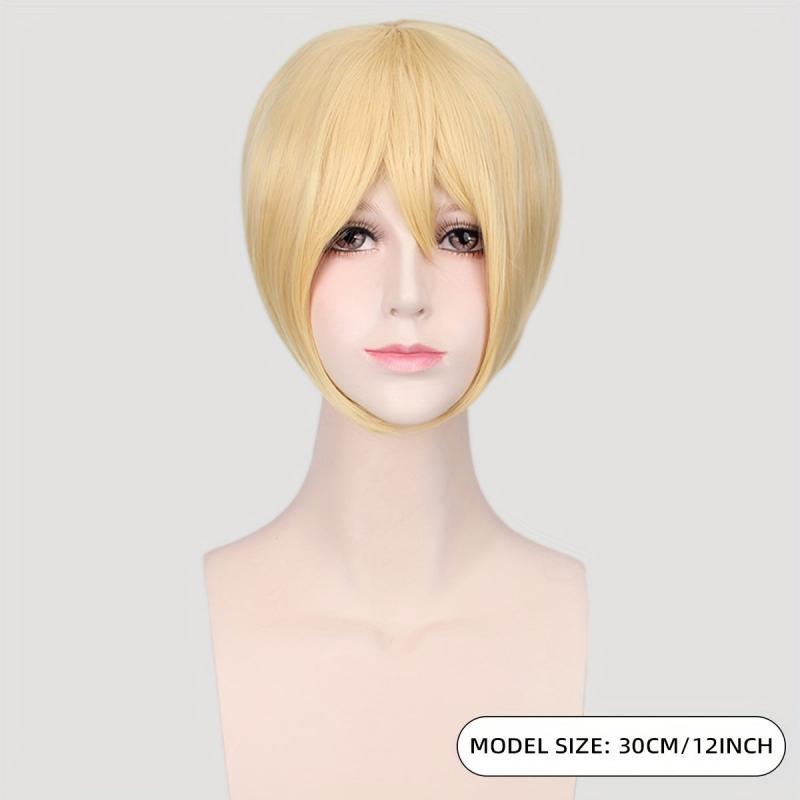 Short Spiky Wig for Men Anime Cosplay Costume Party Halloween