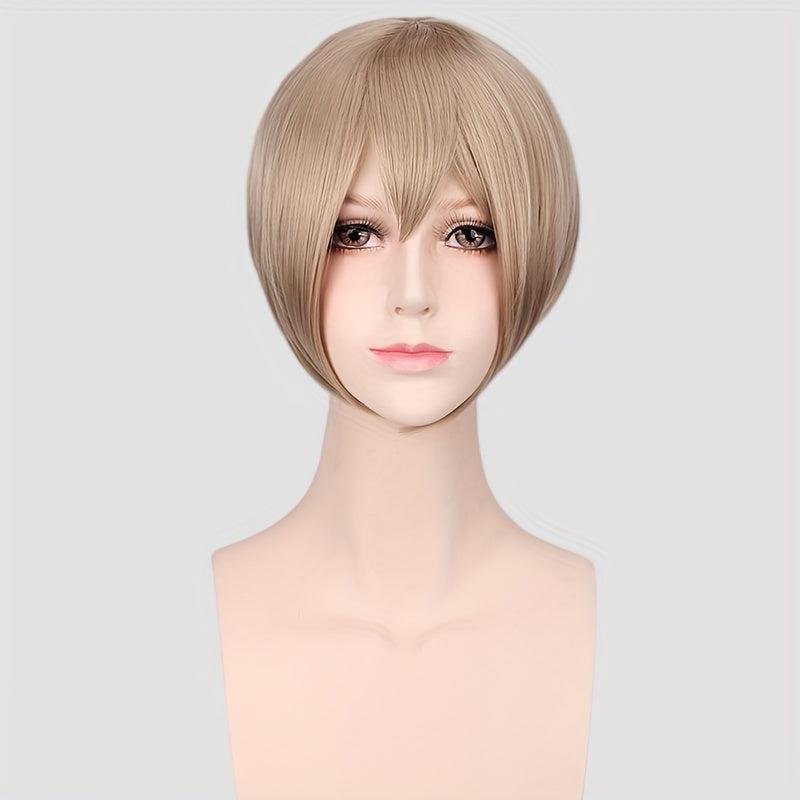 Short Spiky Wig for Men Anime Cosplay Costume Party Halloween