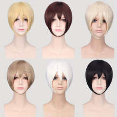 Short Spiky Wig for Men Anime Cosplay Costume Party Halloween