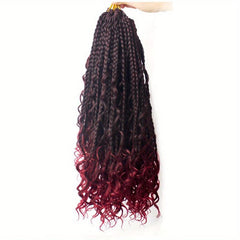 35 56 Cm Crochet Box Braid Hair Extensions Goddess 3 Pack Box Braid Bohemian