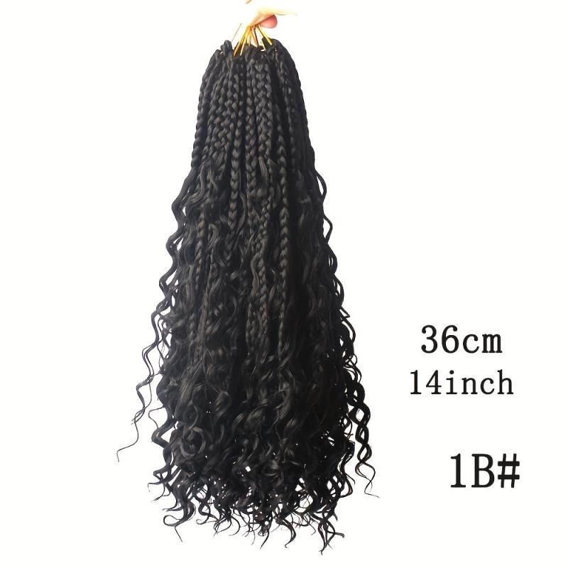35 56 Cm Crochet Box Braid Hair Extensions Goddess 3 Pack Box Braid Bohemian