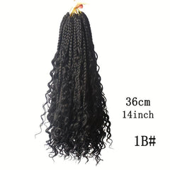 35 56 Cm Crochet Box Braid Hair Extensions Goddess 3 Pack Box Braid Bohemian