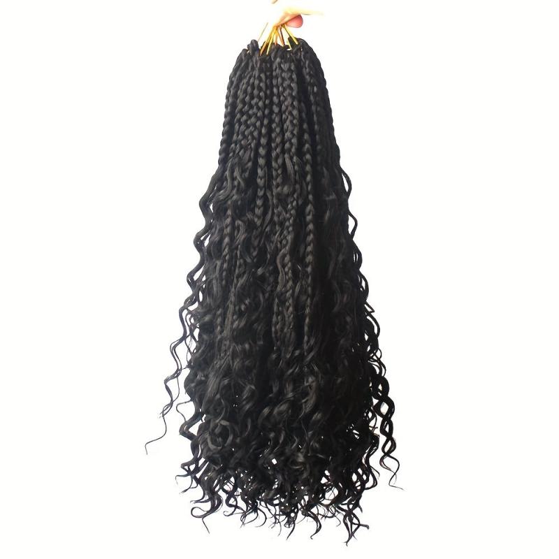 35 56 Cm Crochet Box Braid Hair Extensions Goddess 3 Pack Box Braid Bohemian