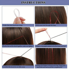 121cm Hair Tinsel Extension Kit, 12 Colors, 2400 Strands