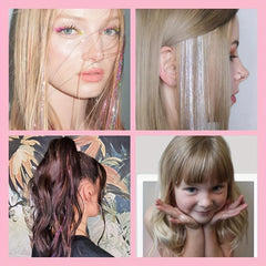 121cm Hair Tinsel Extension Kit, 12 Colors, 2400 Strands