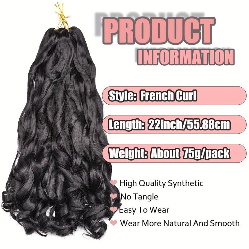 3pcs Loose Wave Crochet Hair Extensions 55-88cm Synthetic Fiber Braiding Hair