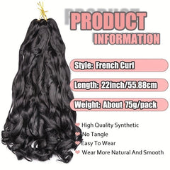 3pcs Loose Wave Crochet Hair Extensions 55-88cm Synthetic Fiber Braiding Hair