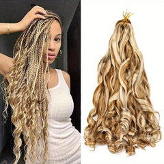 3pcs Loose Wave Crochet Hair Extensions 55-88cm Synthetic Fiber Braiding Hair