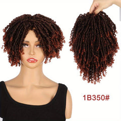 Short Curly Synthetic Hair Topper Dreadlock Extensions