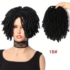 Short Curly Synthetic Hair Topper Dreadlock Extensions