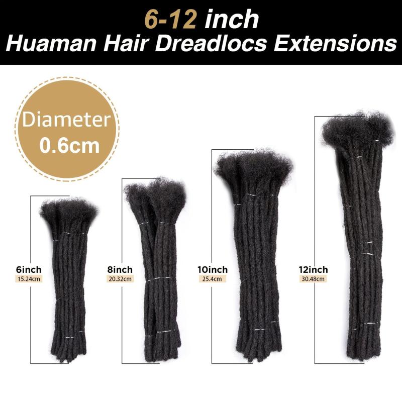 12 Inch 10 Strands Loc Extensions Human Hair