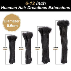 12 Inch 10 Strands Loc Extensions Human Hair