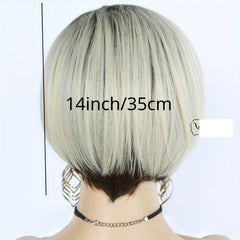Short Curly Pixie Cut Wig With Bangs Synthetic Wig