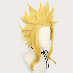 Yellow Straight Synthetic Hair Wigs For Men Anime Wigs