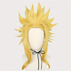 Yellow Straight Synthetic Hair Wigs For Men Anime Wigs