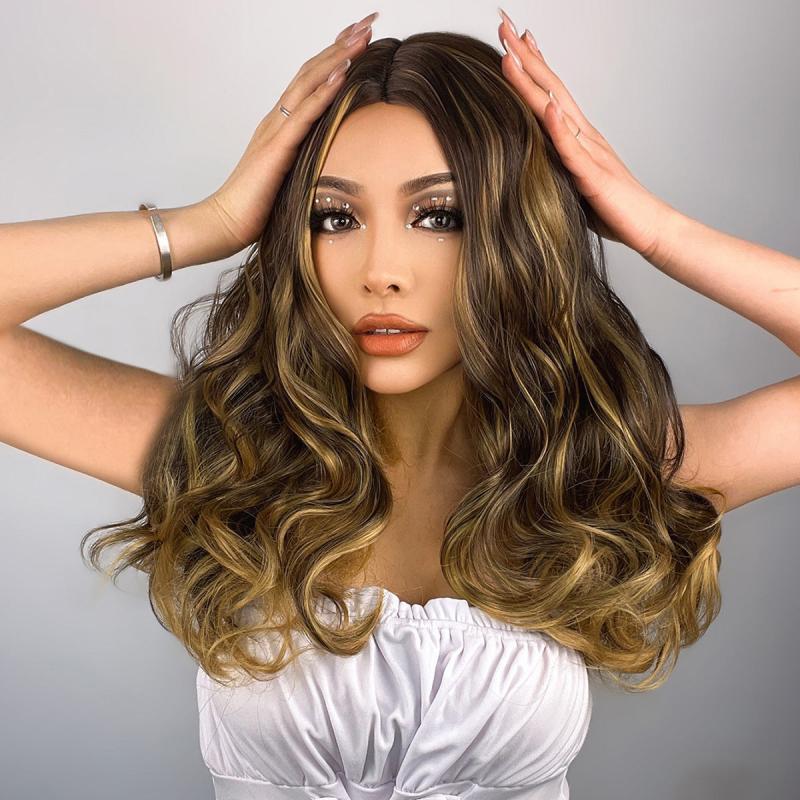 Blonde Mixed Long Curly Wig for Stunning Look