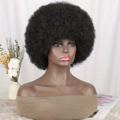 70s Afro Puff Hair Wigs For Women Natural Looking Fluffy