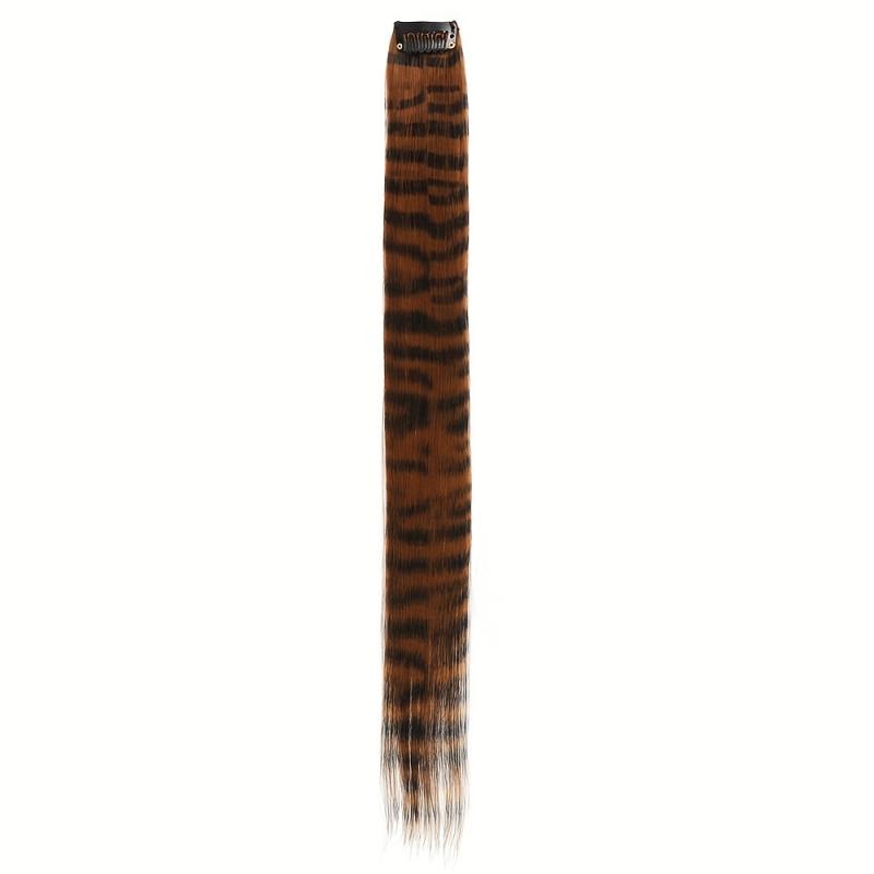 45 72 Cm Straight Synthetic Feather Clip In Hair Extensions