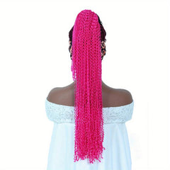 60 96 Cm Curly Crochet Braids Synthetic Braiding Hair Extensions for Women
