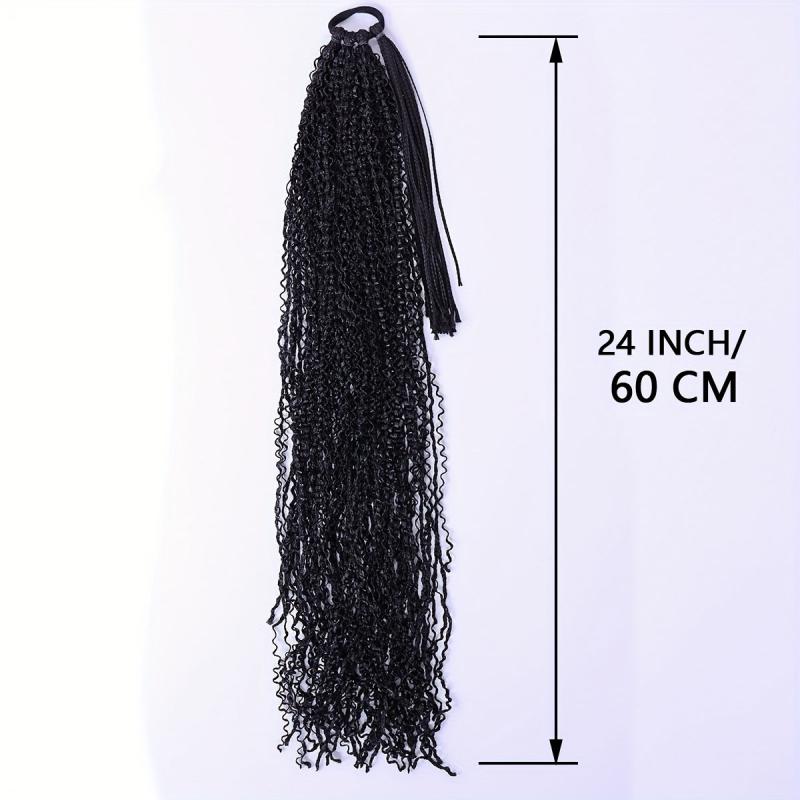 60 96 Cm Curly Crochet Braids Synthetic Braiding Hair Extensions for Women