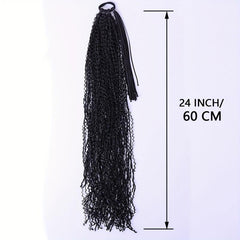 60 96 Cm Curly Crochet Braids Synthetic Braiding Hair Extensions for Women