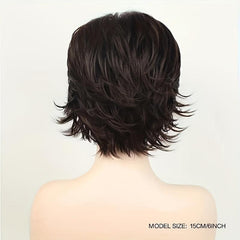 Short Pixie Cut Wig Mixed Blonde Natural Synthetic