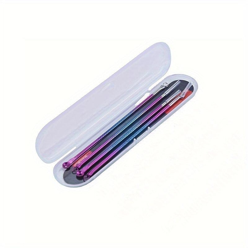 4pcs Stainless Steel Blackhead Remover Set for Clean Pores and Acne Blemishes