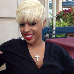 Short Pixie Cut Wigs Synthetic Short Straight Layered Hair Wigs For Women