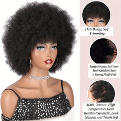 Short Afro Kinky Curly Wigs for Women