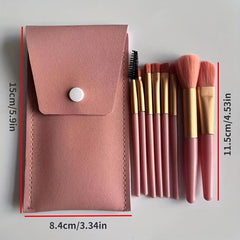 8 Pcs Portable Soft Makeup Brushes Set Multicolor