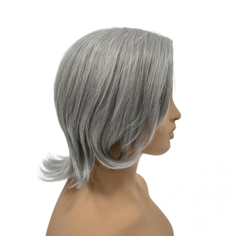 25 4 Cm Mixed Side Part Short Hair Wig for Women