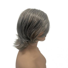 25 4 Cm Mixed Side Part Short Hair Wig for Women