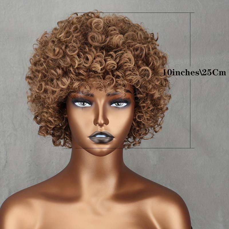 Afro Kinky Curly Hair Wigs for Women Soft Fluffy 70s 80s Wigs Synthetic Fiber