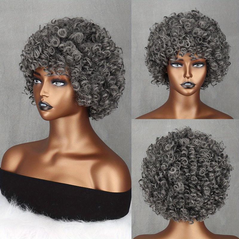Afro Kinky Curly Hair Wigs for Women Soft Fluffy 70s 80s Wigs Synthetic Fiber