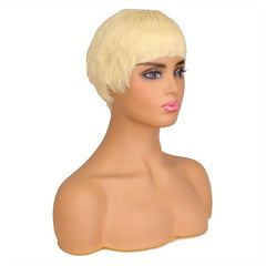 Short Pixie Cut Human Hair Wig 150 Density Natural Looking Wig 15 24 Cm