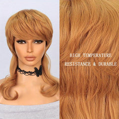 Natural Wavy Long Layered Synthetic Wigs 40 64 Cm