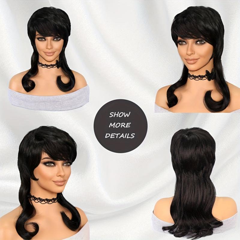 Natural Wavy Long Layered Synthetic Wigs 40 64 Cm