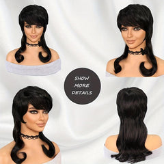 Natural Wavy Long Layered Synthetic Wigs 40 64 Cm