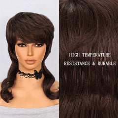 Natural Wavy Long Layered Synthetic Wigs 40 64 Cm