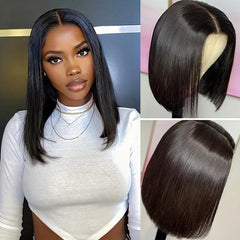 Short Bob Wig Transparent Lace Front Closure for Women
