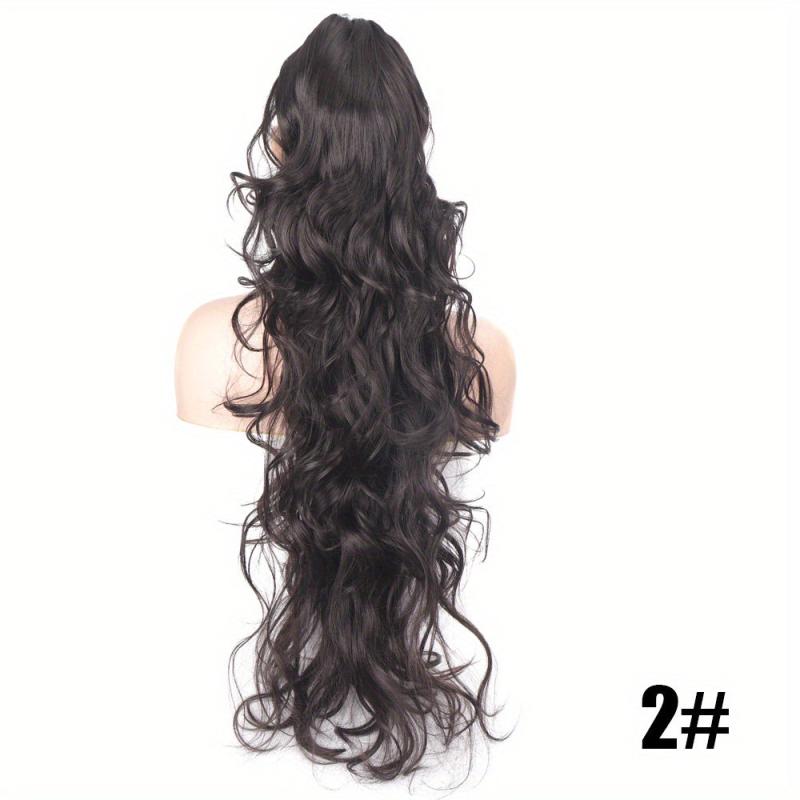 60 96 Cm Spiral Curly Ponytail Extension Wavy Drawstring Synthetic Fiber Hair